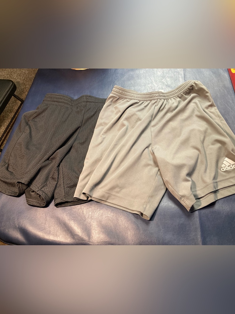 Adidas DSG Men's Athletic Shorts in Gray & Black Medium bundle 2 pairs